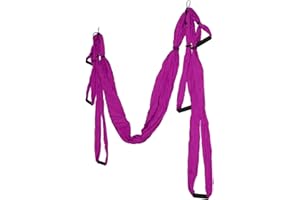 Yunir Aerial Yoga Schaukelset, Schaukelset für zu Hause Im Freien, Verstellbare Yoga-Hängematte aus Polyester-Baumwolle, für Körperliche Übungen, Verbessert die Flexibilität, mit