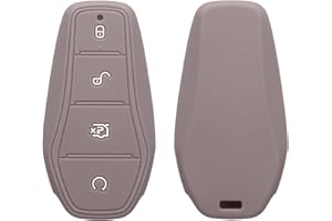 kwmobile Funda Compatible con BYD Atto 3 / Sealion/Han/Tang/Dolphin/Seal - Carcasa Protectora de Silicona para Llave de Coche - Case en Nube Violeta