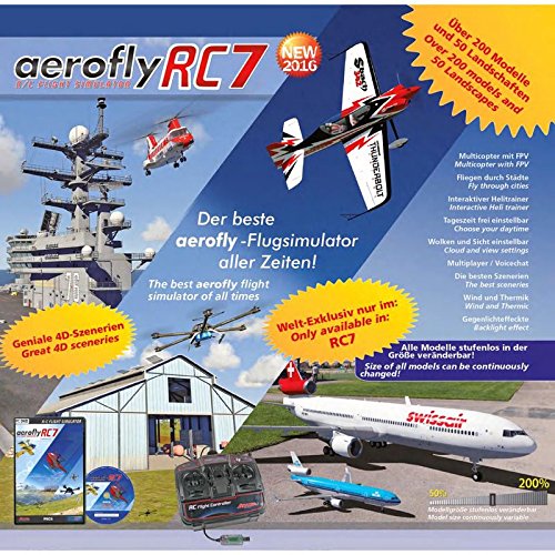 Preisvergleich Produktbild Jamara jamara065212 RC7 Pro Flight Simulator mit USB und Singleton