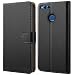 Produktbild Honor 7X Hülle, HOOMIL Handyhülle Huawei Honor 7X Tasche Premium PU-Leder Flip Case Brieftasche Etui Schutzhülle für Huawei Honor 7X Cover - Schwarz (H3206)