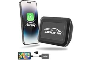 Podofo 2024 Upgrade Carplay bezprzewodowy adapter Dongle, konwersja fabrycznie okablowanego CarPlay na bezprzewodową, Plug & Play, 5 GHz/Wi-Fi/USB, bezprzewodowy Dongle Small Apple Carplay Stick do