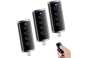 Wepai 868,3 MHz Garagentoröffner für Hormann BS Handsender, Ersatz-Garagentor-Fernbedienung kompatibel mit HSM4 HSE2 HS1 HS4 HSZ1 HSZ2 868 BS Handsender, 4 Kanäle, 3 Stuck