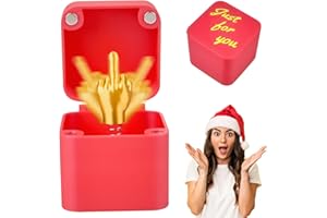 KOLGEIKJ Middle Finger in a Box, Middle Finger Surprise Gift Box, Gag Prank Gifts, Funny Middle Finger Gifts, Novelty Pop up Pranks Gifts, Christmas Novelty Fun Prank Gift, Surprise Gift Toys,Board Game