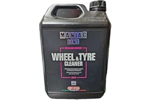 MANIAC LINE MAFRA Mafra, Maniac Car Detailing Line, Wheel & Tyre Cleaner, Detergente 2in1, Rimuove Polvere di Freni e Sporco Stradale dai Cerchi in Lega e Gomma, 4500ml