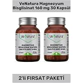 VeNatura Magnezyum Bisglisinat 160 mg, 30 Kaps&uuml;l, 2'li Paket