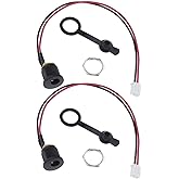 eMagTech Pack of 2 Electric Bicycle Charging Port Replacement E-Bike Scooter DC Charging Port Compatible with Charging Hole D