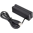 Credit Card Reader, Magnetic Strip Card Reader Msr90 USB 3 Tracks POS Credit Card System Cashier Mini Mag Speed Reader Swiper