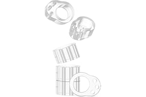 virea 6 x Fermaporta per maniglie Trasparente - - Fermaporta per proteggere pareti e mobili - - Per maniglie di porte e finestre - - Paracolpi per maniglie di porte dal design discreto