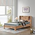 Home Box Carnation Smart Twin Bed with Storage Headboard - 120x200 cm