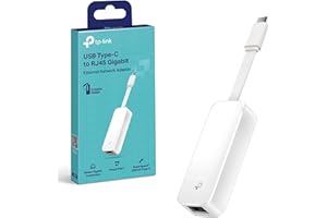 TP-Link USB Type-C to RJ45 Gigabit Ethernet Network Adapter, USB 3.0 Ideal for Ultrabook, Chromebook, Laptop, Desktop, Plug & Play for Windows11/ 10, Mac OS X (10.9+), Chrome OS, Linux OS(UE300C)