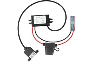 MZHOU 12V/24V to 5V 3A Max 15W USB A Power Converter, DC 8-32V to USB-A Female Port Buck Module Power Supply with Fuse, Waterproof Suitable for Automotive, Display, Radio, Stereo, etc.