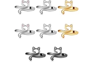 MASPHY 8 Stück Häkelringe für Finger, Verstellbare Häkelringe Finger Crochet Tension Ring Kit für DIY Handwerk, Strick Häkelschlaufenringe für Finger mit Storage Box für Hand Weben