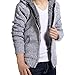Produktbild JYJM Herren Herbst und Winter Warme Jacke Herren Kapuzen Strickjacke Herren Wollpullover Jacke Herren Plus Samt Jacke Herren Casual Vielseitige Jacke Herren Sportjacke Herren Reißverschluss Jacke
