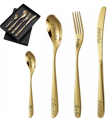 Set Regalo Cucchiaio E Forchetta Personalizzati Con Incisione “Happy 89th Birthday” – Ideale Per Compleanno Di Nonni E Genitori
