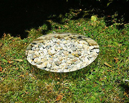 Preisvergleich Produktbild Tuneon Kreis Edelstahl Garten Friedhof Beeteinfassung Blech Gartenform rostfrei