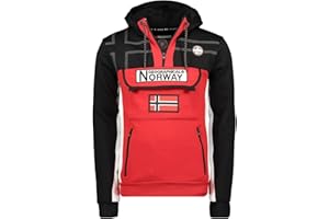 Geographical Norway- Sudadera con Capucha de Manga Larga Fitakol