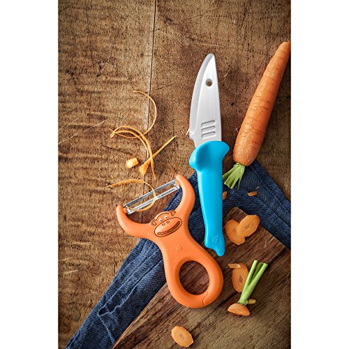 WMF Kinderkoch-Set 2-teilig Messer Schäler Willy Mia Fred Cromargan Edelstahl rostfrei ab 6 Jahre geeignet - 4