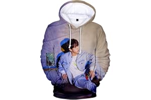 NCTCITY Kpop Stray Kids Sweat-Shirts à Lâche Capuche Yellow Wood Impression 3D Pullover Manche Longue Hip Hop Pull Sweats Tops Bang Chan Changbin Hyunjin Felix Seungmin Jeongin Jisung Minho Woojin