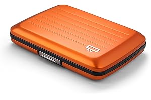 ÖGON -DESIGNS- Porte-Cartes en Aluminium avec Fermoir en métal, Protection RFID Contre la fraude et la démagnétisation, Portefeuille Compact, modèle Smart Case Oslo