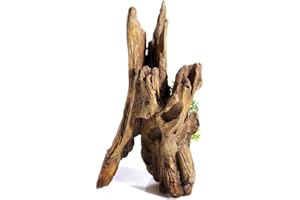CLASSIC Driftwood Column Aquarium Ornament – 160 x 120 x 295 mm | Fits 60L biOrb Tanks | Hand-Painted Resin Decoration for Freshwater Aquariums