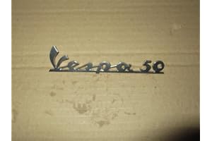 RMS_ITALIA TARGHETTA ALLUMINIO CROMATA PER SCUDO ANTERIORE VESPA 50 SPECIAL R L N