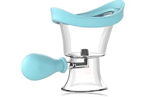 UINNOSSVC Eye Wash Cup, Eye Wash Kit, Silicon Manual Air Pressure Eye Cleaning Cup, Eye Rinse Clean Dust Makeup Irritants, Silicone Eye Wash Cups for Effective Eye Cleansing, Soothing Tired Eyes (Blue)