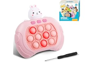 ROELLY Królik pop it elektroniczna zabawka, funkcja Quick Push Bubble Game, elektroniczna gra ręczna dla dzieci i dorosłych, redukcja stresu, rozwój wczesnego dzieciństwa