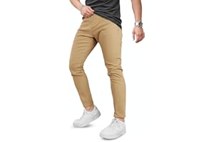 GINGTTO Jeans Skinny Uomo Slim Fit Super Elasticizzati Denim Pantaloni Casual Jean