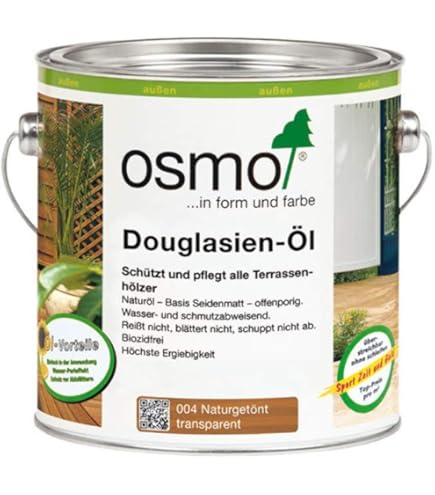 Huile Pour Terrasse Osmo – 2,5 Litres – Teck Transparent – Protection Bois – Neuve