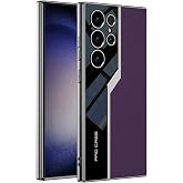 Coverzone Samsung Galaxy S24 Plus ile uyumlu L&uuml;ks Deri Kaplama Metal G&ouml;r&uuml;n&uuml;ml&uuml; 1mm &Ccedil;ıkıntılı Kamera Koruma İ&ccedil; Karbon Y&uuml;zeyli 