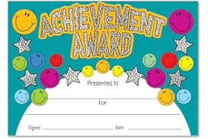 SuperStickers 'Achievement Award' Sparkling Cerificate. A5 certificates, Pack of 20.