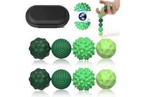 HONBQYCC 8PCS Magnetic Fidget Balls (8 Stück), Magnetkugeln Stressball Silikon Magnetische Sensorik Bälle Spielzeug, Sensorisches Spielzeug Anti Stress Stimming Sensory Fidget Toys für Erwachsene ADHS (Green)