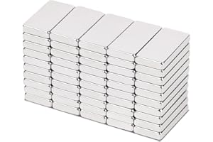 Aenienoe 50 sztuk małych prostokątnych magnesów neodymowych, bardzo mocne, 20 x 10 x 3 mm, mini magnesy do przypinania, tablicy magnetycznej, lodówki, suchościeralnej, rękodzieła, zdjęć