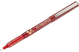 Pilot - Hi-Tecpoint V7 - Bolígrafo tinta líquida punto medio - Rojo - (Caja 12 unidades)