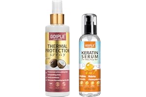 WOZUTUNT Heat Protectant Spray for Hair Heat Protectant Product-Keratin Protein Hair Serum Anti Frizz Control Repair Hair-Coconut Hair Heat Protection Spray Keratin Hair Treatment Thermal Protector (2PCS)