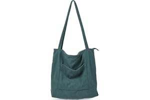 WantGor Frauen Cord Tote Bag, große Schulter Hobo Taschen Casual Handtaschen Große Kapazität Einkaufstasche