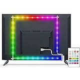Led TV Hintergrundbeleuchtung, MYPLUS 2M USB Led Beleuchtung mit Fernbedienung Und DIY Farbwechsel RGB LED Streifen für 32-58
