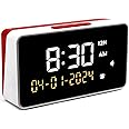 Talking Clock - Extra Loud Time and Date - for Elderly, Dementia, Hearing or Visually Impaired Seniors - Easy to Use Speaking Device - Clear Neutral Male Voice