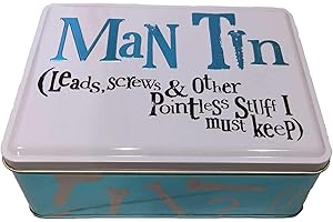 The Bright Side Man Tin storage box White