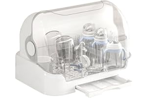 FOVOLAT Baby Bottle Drying Rack | Baby Bottle Drain Holder With | Space Saving Drying Rack | Removable & Washable Tray Base | Reusable Baby Bottle Holder Baby Accessories For Bottles Teats Cups