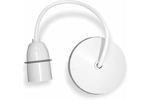 AHAD Ceiling Pendant Heavy Duty Bayonet Light Bulb Holder Light Fitting Set Lamp Hanging Light for Living Room Dining Room Bedroom Kitchen Supplies Home Accessories White 6"