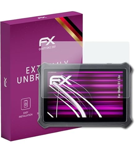 AtFoliX Protection Écran Film De Verre En Plastique Compatible Avec FiiO Q11 Verre Film Protecteur, 9H Hybrid-Glass FX Protection Écran En Verre