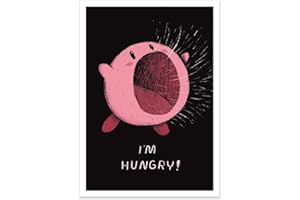 Wall Editions Art-Poster - Kirby is Hungry - Louis Roskosch