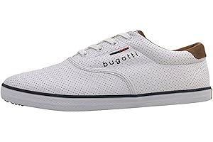 bugatti Mężczyźni Płócienne Tenisówki Wykonane Z Bawełny, Płócienne Buty O Niskiej Cholewce Z Elastyczną PodeszwąAdidasy