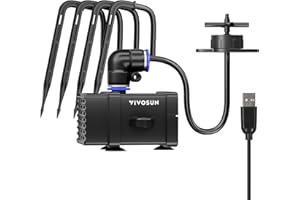 VIVOSUN FlexFeed Tropfbewässerungsset, 4W automatisches Bewässerungssystem mit Pumpe und 4 Tropfern, App-gesteuertes Smart Bewässerungssystem für VGrow Smart Grow Box und Indoor Pflanzen