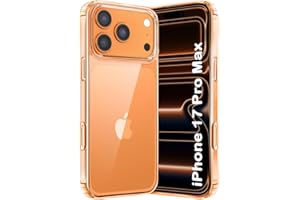 TheGiftKart Ultra-Hybrid Crystal Clear Back Case Cover for iPhone 17 Pro Max | Shockproof Design | Hard Back Cover Case for iPhone 17 Pro Max (PC & TPU, Transparent)