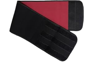 LJC Black Abdominal Binder Hernia Support Breathable Stomach Back Compression Belt (XL 38-43 inches)