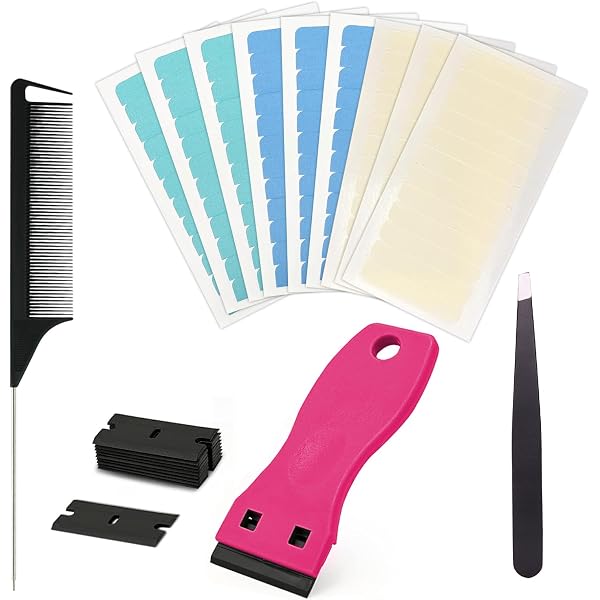 Haarverlängerungs-Klebeband – 30 Blätter (120 Stück), Extra Stark, Wasserdicht, 7.6 X 2.2 Cm