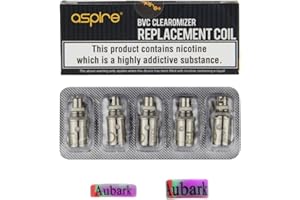 BOSHIVAPOR Aspire BVC Coils 1.8 ohm Atomizer for K1 K2 CE5 CE5-S ET Vivi Nova Mini Vivi Nova Maxi Mini E-Pen Atomiser Stealth K Lite Kit Pack of 5
