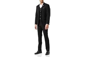 XPOSED Mens Piece Business Suit Smart Casual Classic Tailored Fit Office Work Formal